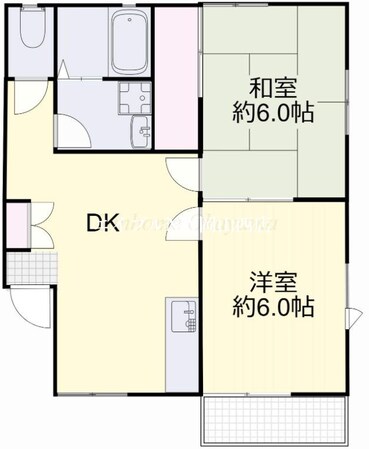 コーポ洋ラン　Ｅ棟の物件間取画像